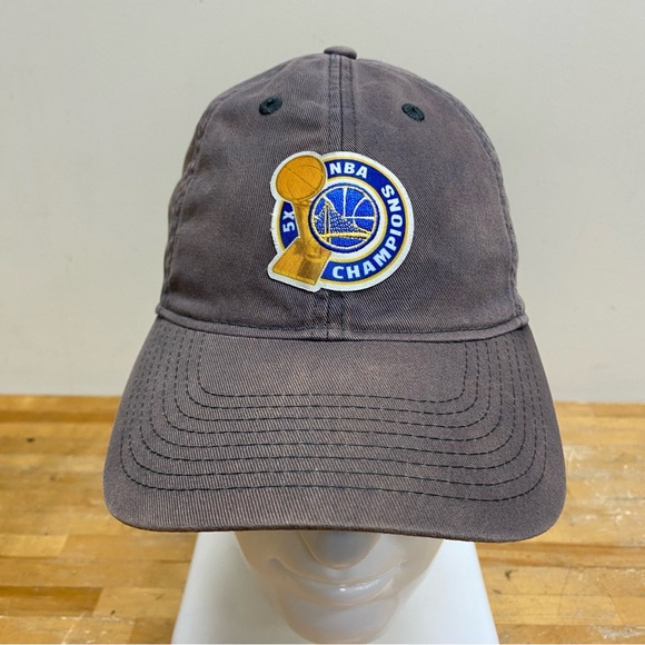 Adidas Golden State Warriors 2017 NBA 5X Basketball Champions  Dad Hat - Picture 1 of 12
